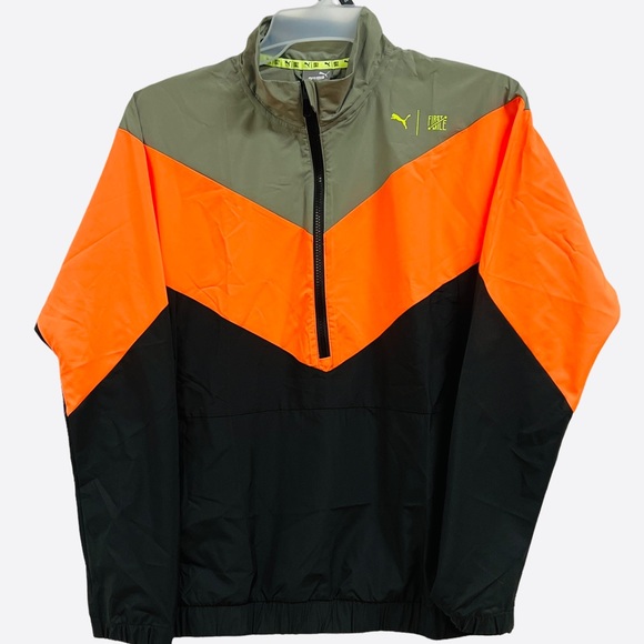 PUMA First Mile Train Woven 1/2 Zip Jacket Windcell Running Jacket Mens Size S - Picture 6 of 10